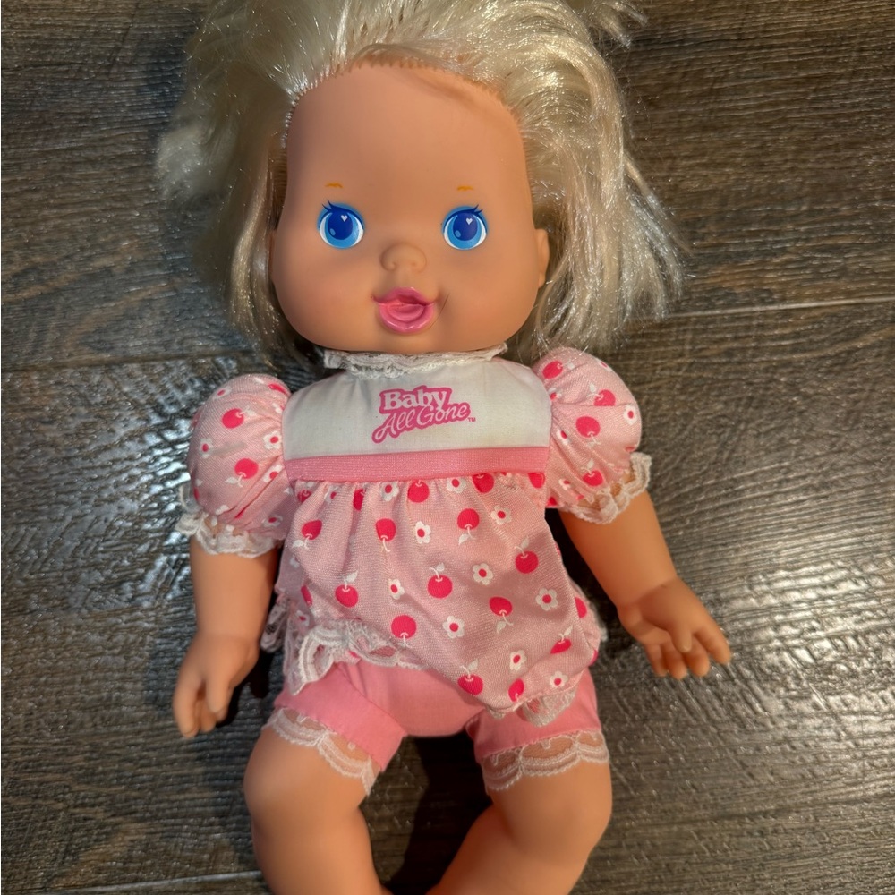 Baby all gone vintage Doll with Pink Outfit